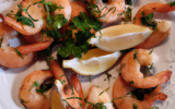 Crevettes au citron et aux herbes maison