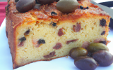 Cake olives & lardons