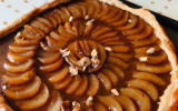 Tarte Tatin aux poires et aux noisettes