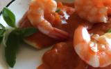 Gambas rôties en chutney d'automne