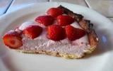 Tarte mousseuse aux fraises