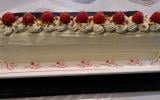 Bûche mascarpone framboises