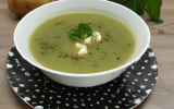 Soupe de cresson et poireaux