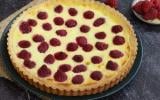 Tarte aux framboises et au mascarpone