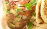 Tartare de pamplemousse de Floride, crevettes et avocats