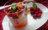 Tiramisu aux framboises et menthe fraîche