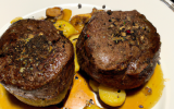 Filet mignon en tournedos et sucrines aux épices