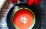 Soupe de tomates et sorbet citron