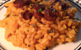 risotto de pâtes au chorizo