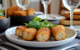 Croquettes de purée, jambon, gruyère