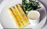 Asperges blanches des Landes au comté et roquette