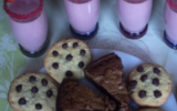 Brownies, cookies et milkshake