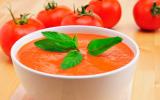 Gaspacho express tomates-basilic