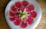 Carpaccio de légumes racines et poires