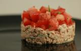 Tartare de tomates aux rillettes de thon