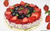 Entremets aux fruits rouges maison