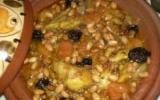 Tajine de poulet aux oignons et raisins secs