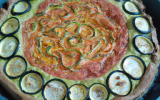 Tourte saumon et courgette