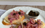 Toasts au jambon de Parme et tapenade