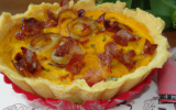 Petite quiche aux oignons mimolette lardons