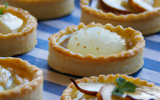 Tartelettes aux poires et au roquefort