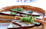 Tarte au foie gras à l'envers