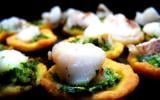 Tartellettes de lotte au pesto