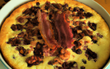 Clafoutis aux lardons,roquefort et noix