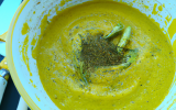 Crème de courgettes au safran