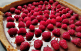 Tarte framboises-pralines