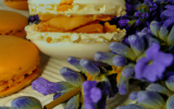 Macaron Provence : amandes, abricots, lavande