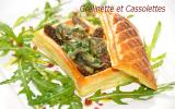 Croustades d'escargots aux morilles et à l'Epoisses