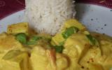 Curry de tofu au lait de coco