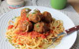 Spaghettis aux boulettes de viande au thermomix