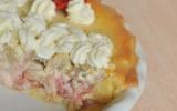 Tarte fraise-rhubarbe et sa chantilly lemon curd