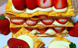 Mille feuille aux fraises