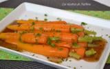 Carottes fondantes, sauce au vinaigre balsamique