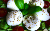 Salade de mozzarella fondante