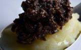 Purée de pommes de terre à la tapenade