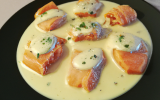 Filets de saumon, crème à l'aneth