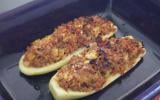 Courgettes farcies aux petits oignons