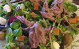 Salade de lapin aux rattes et salicornes