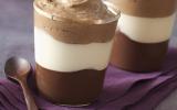 Verrine aux trois chocolats