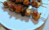 Brochettes de poulet aux speculos