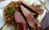 Magret de canard aux épices et ratatouille aigre-douce