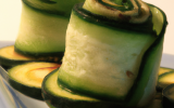 Roulé de chèvre et courgette