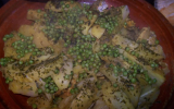 Tajine de poulet aux pomme de terre, fenouil et petits pois