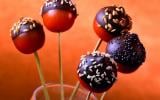 Bouchées tomate-chocolat, aux graines de sésame et pavot