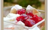 Compotée de cerises sur mascarpone meringué