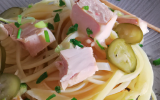 Linguine au thon et poireaux